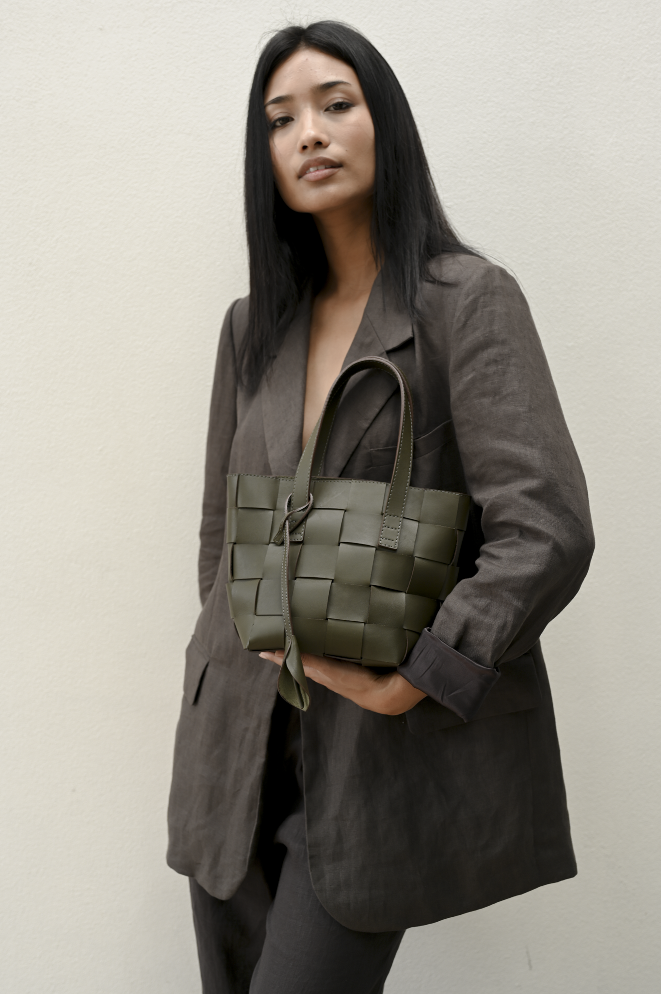 Harukaze Woven Tote BB Moss