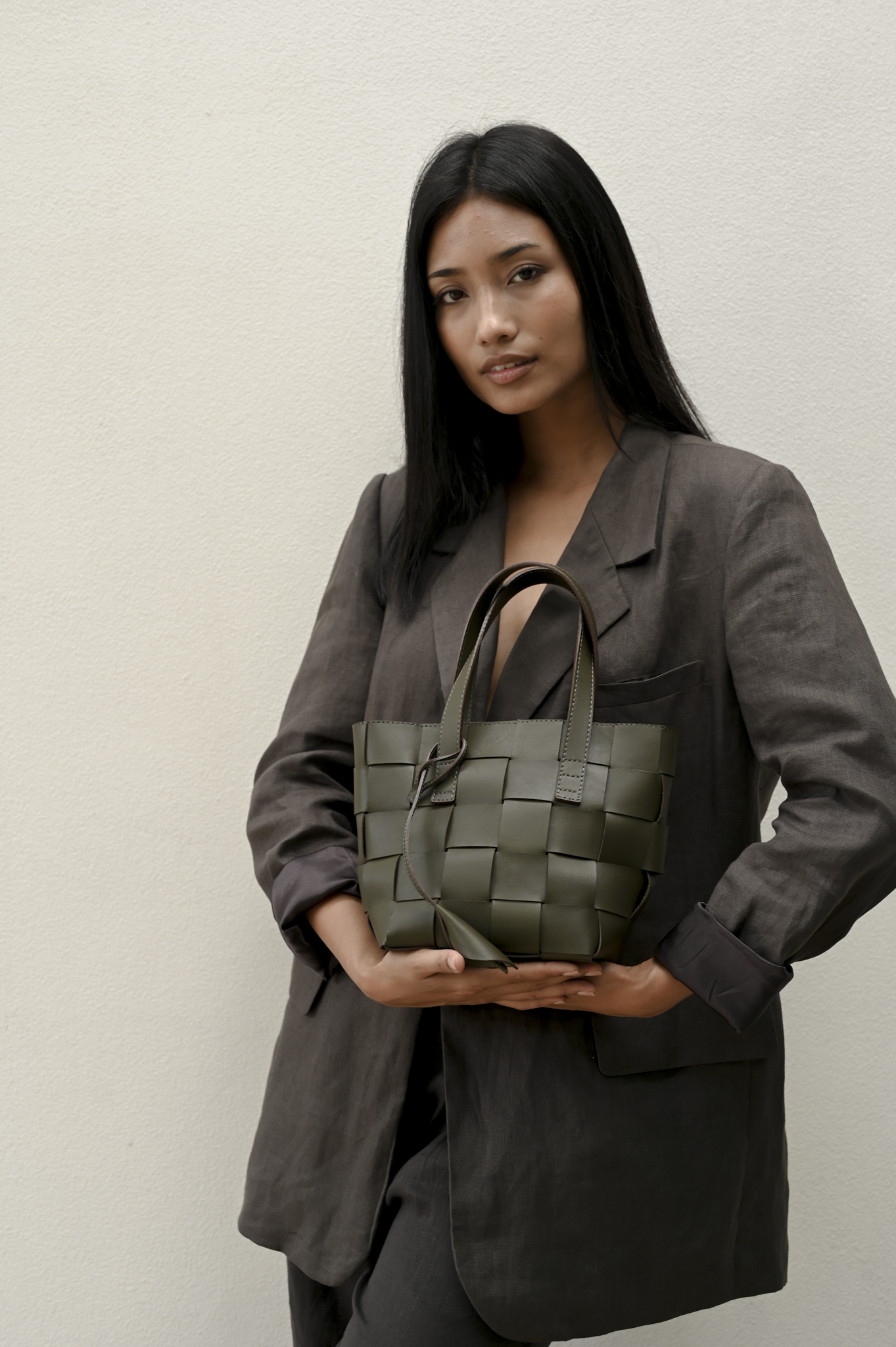 Harukaze Woven Tote BB Moss