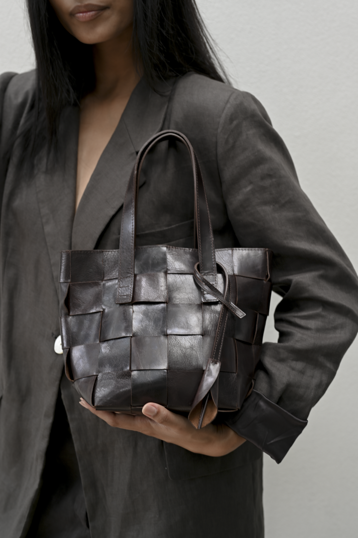 Harukaze Woven Tote BB Cacao