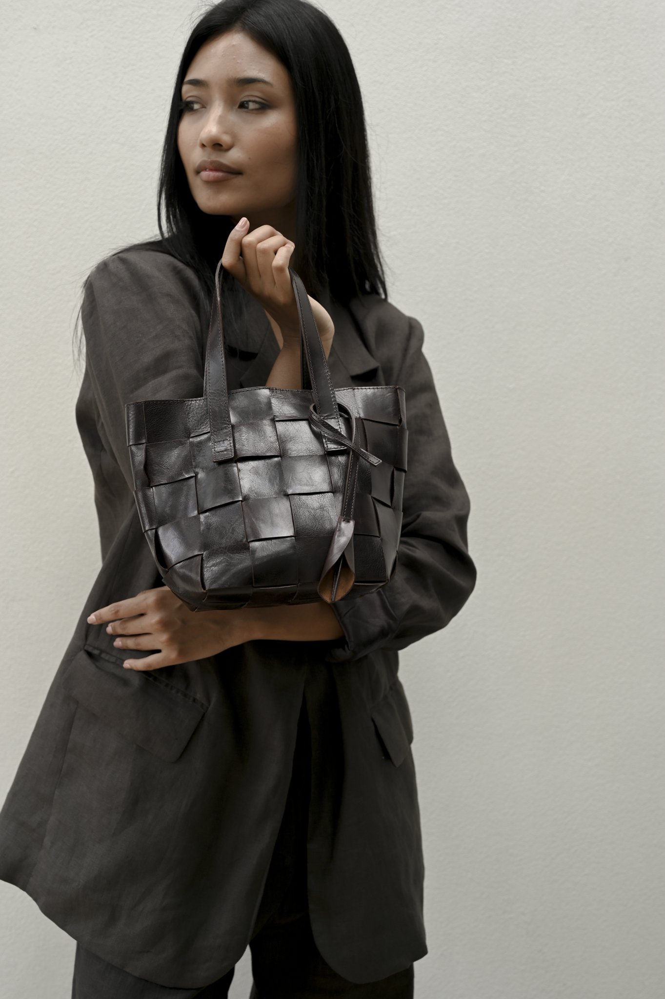 Harukaze Woven Tote BB Cacao