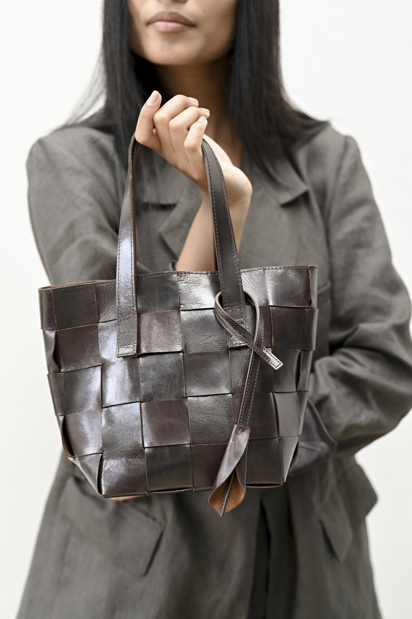 Harukaze Woven Tote BB Cacao