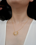 Golden Hour Silver Necklace