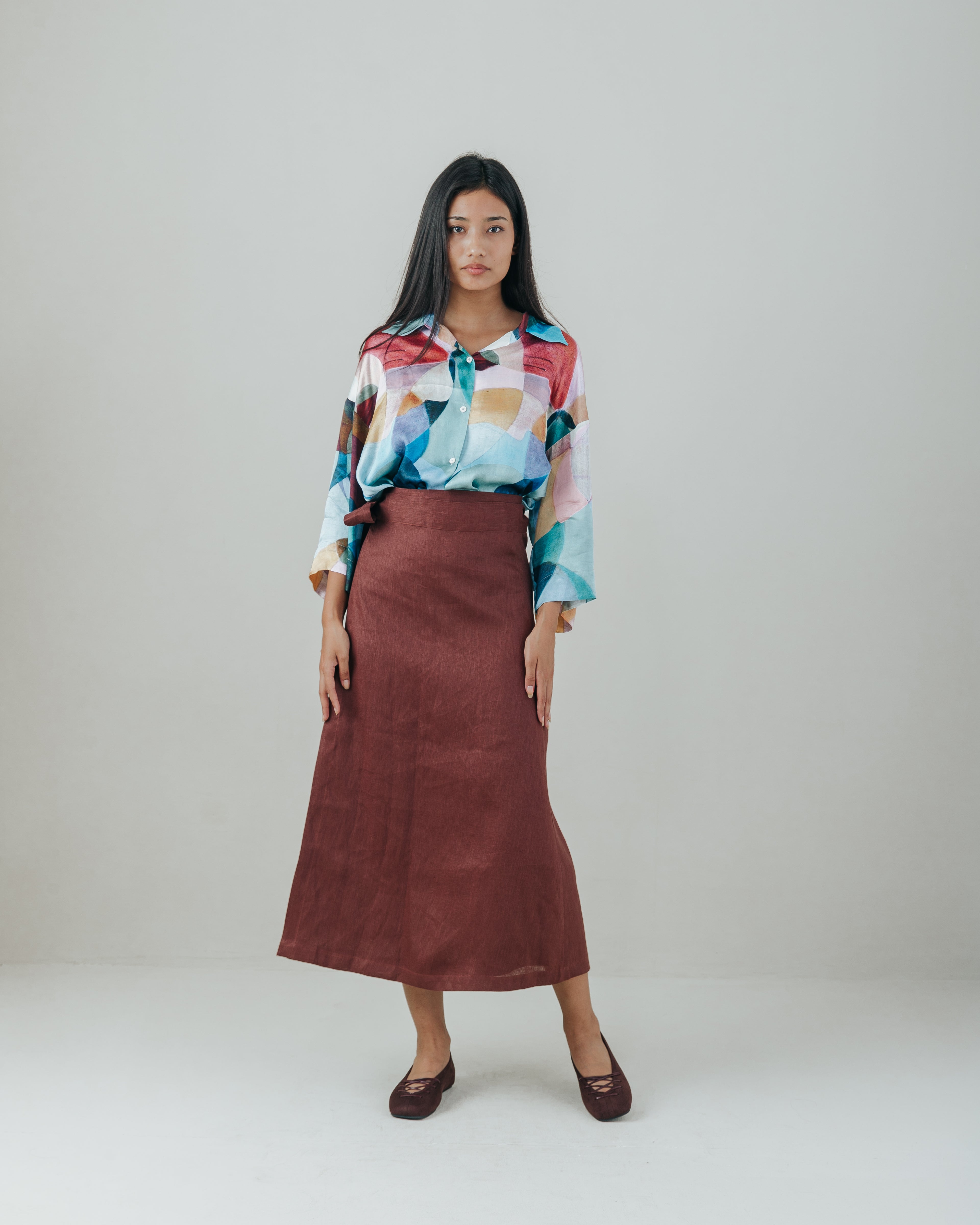 Wrap Skirt Linen