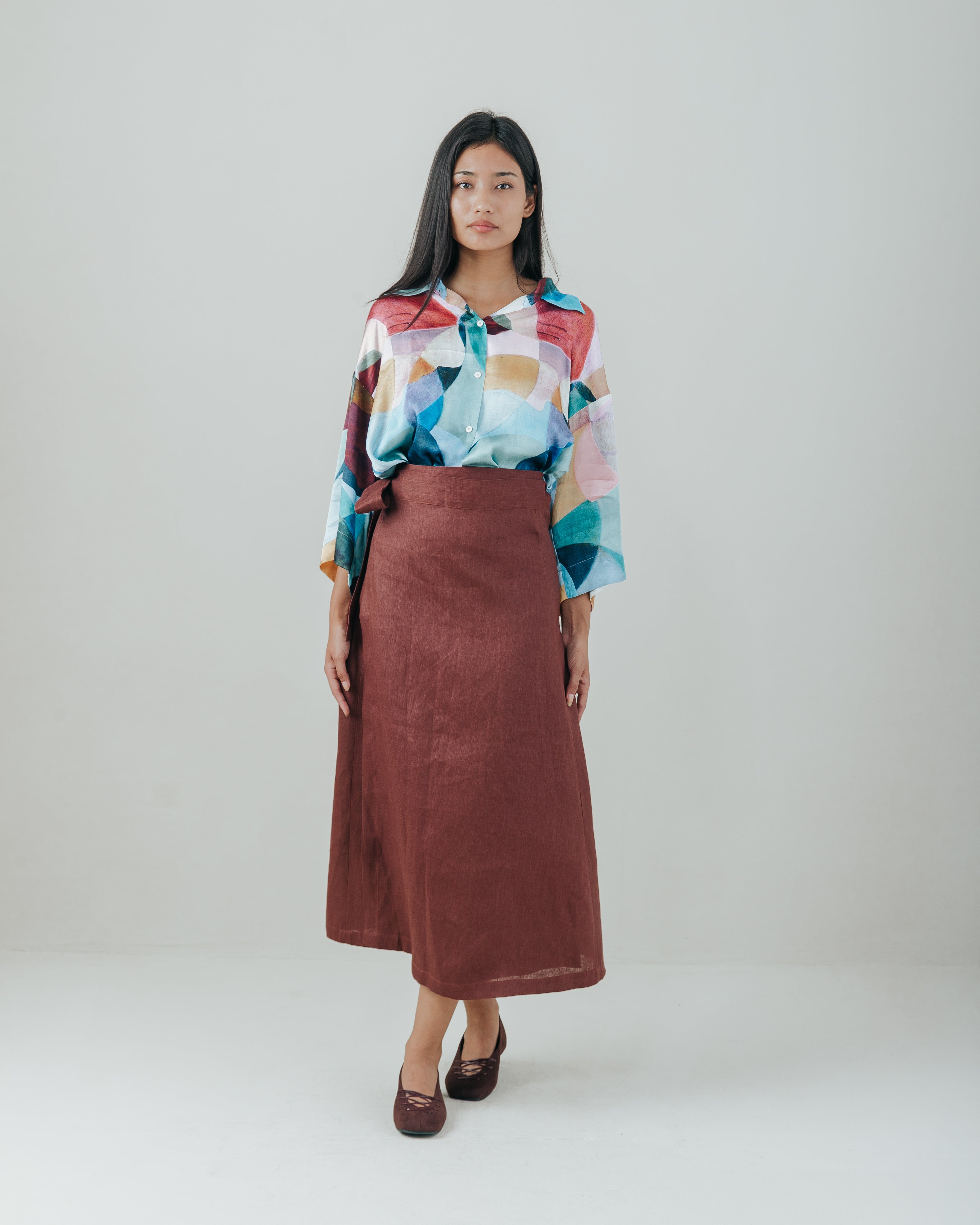 Wrap Skirt Linen