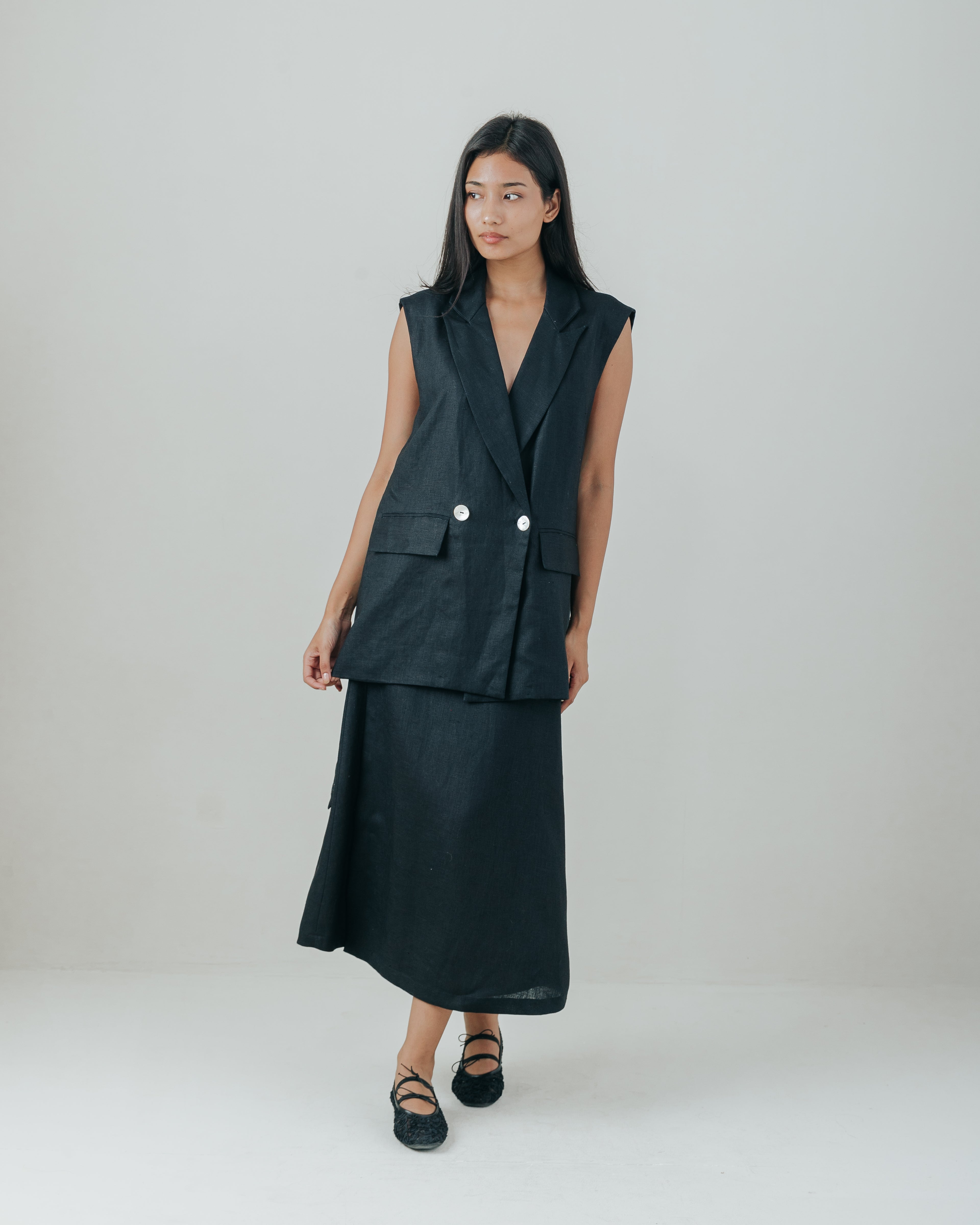 Half Blazer Linen