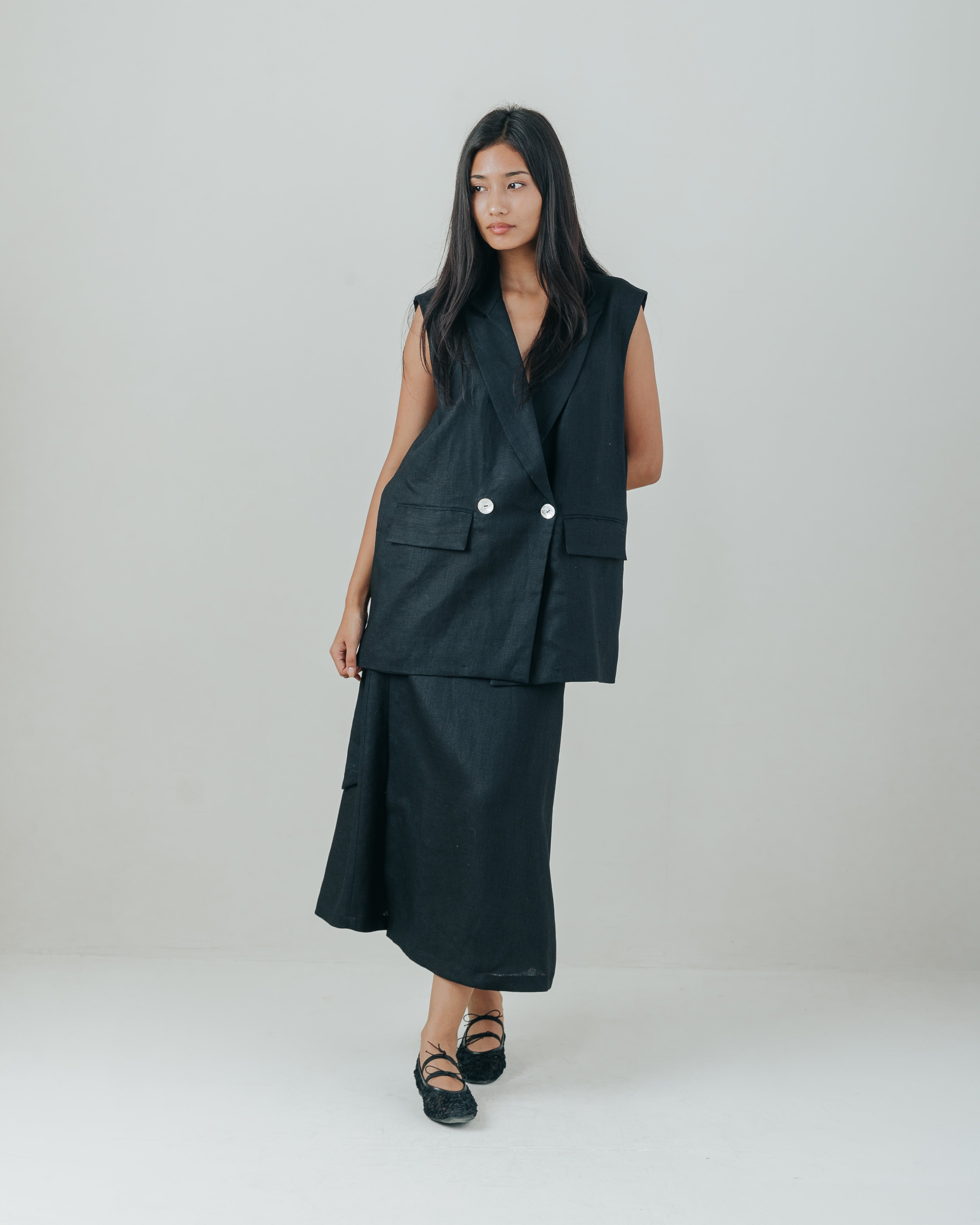 Half Blazer Linen