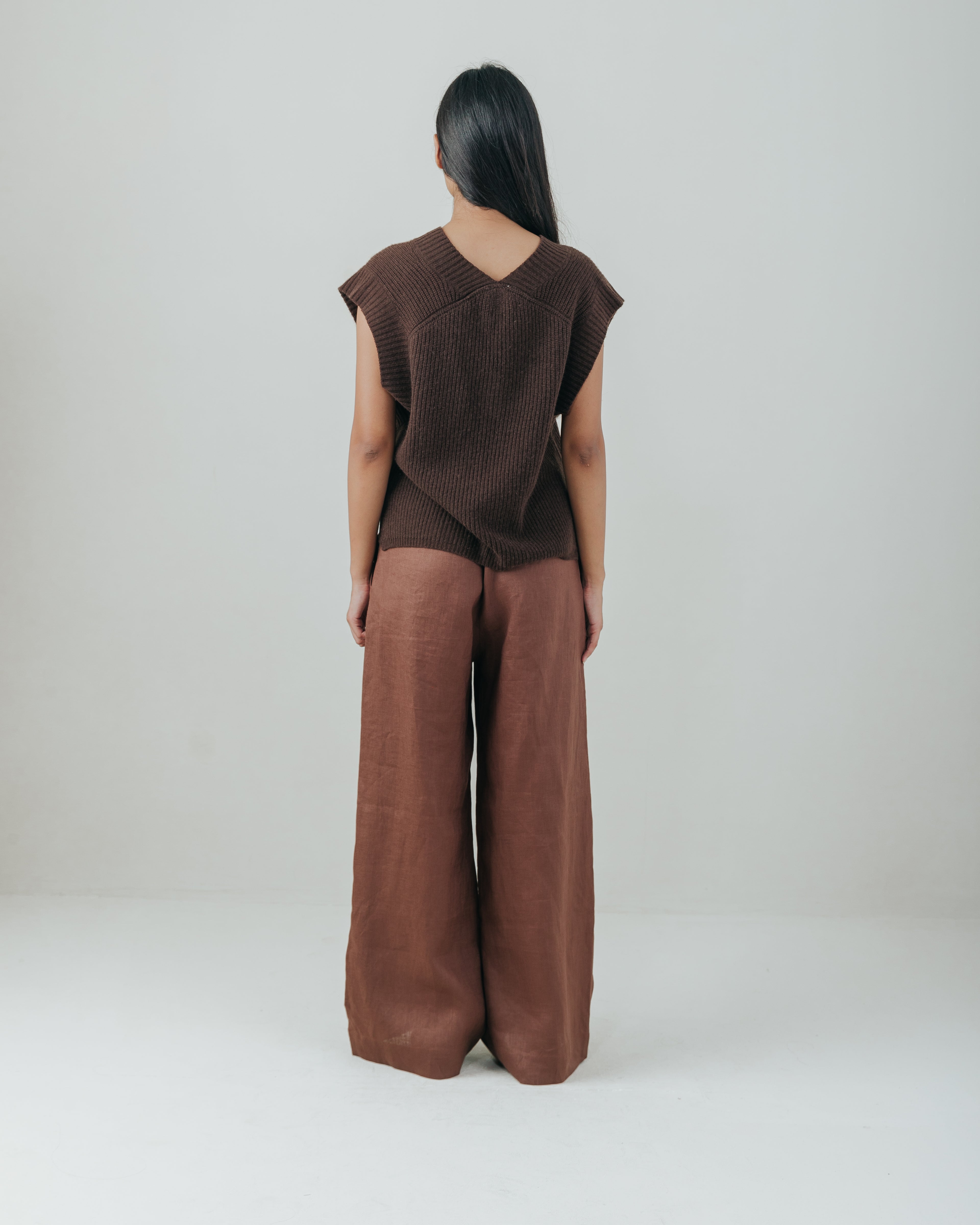 Spencer Vest Cacao Wool