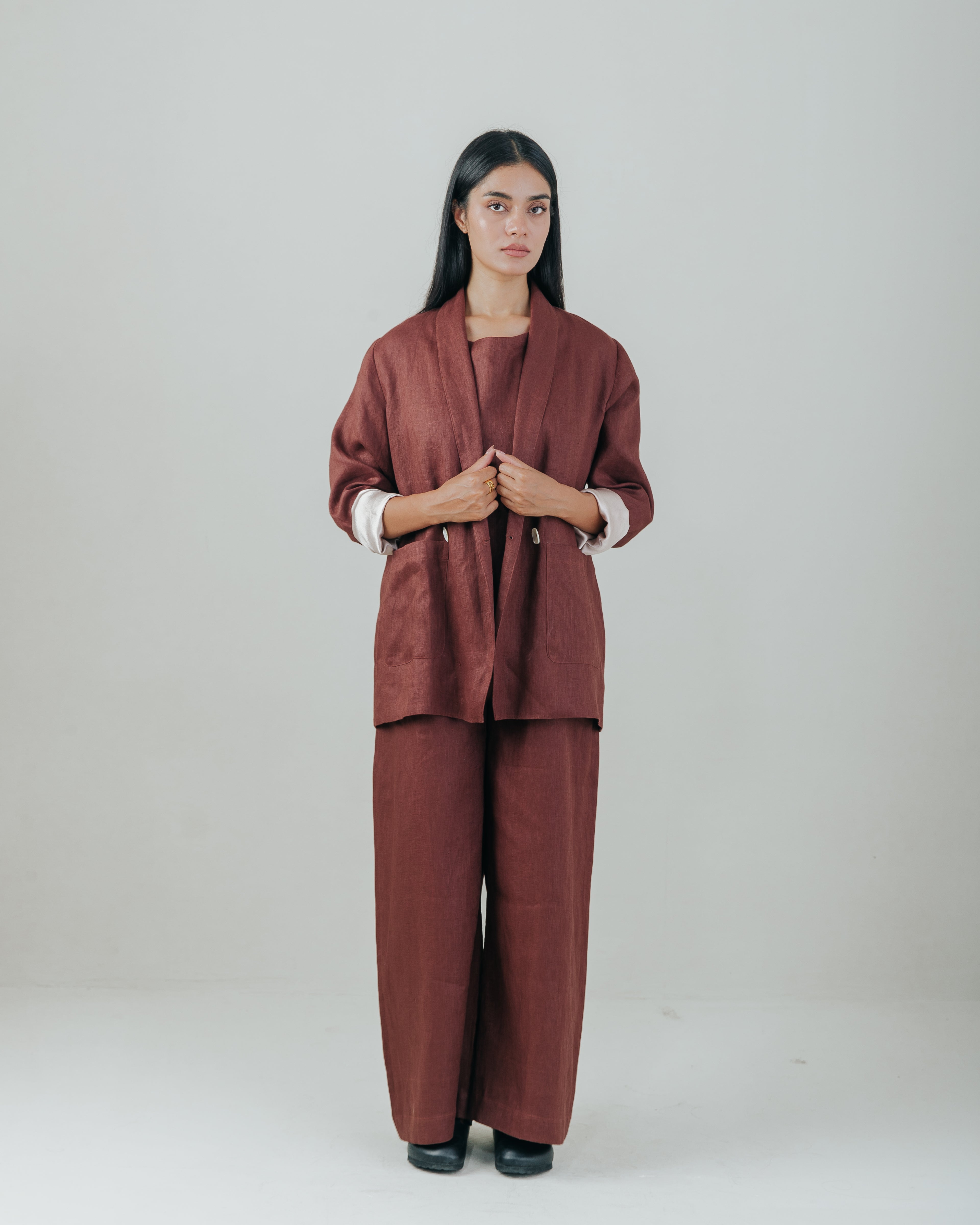 Wrap Blazer Linen
