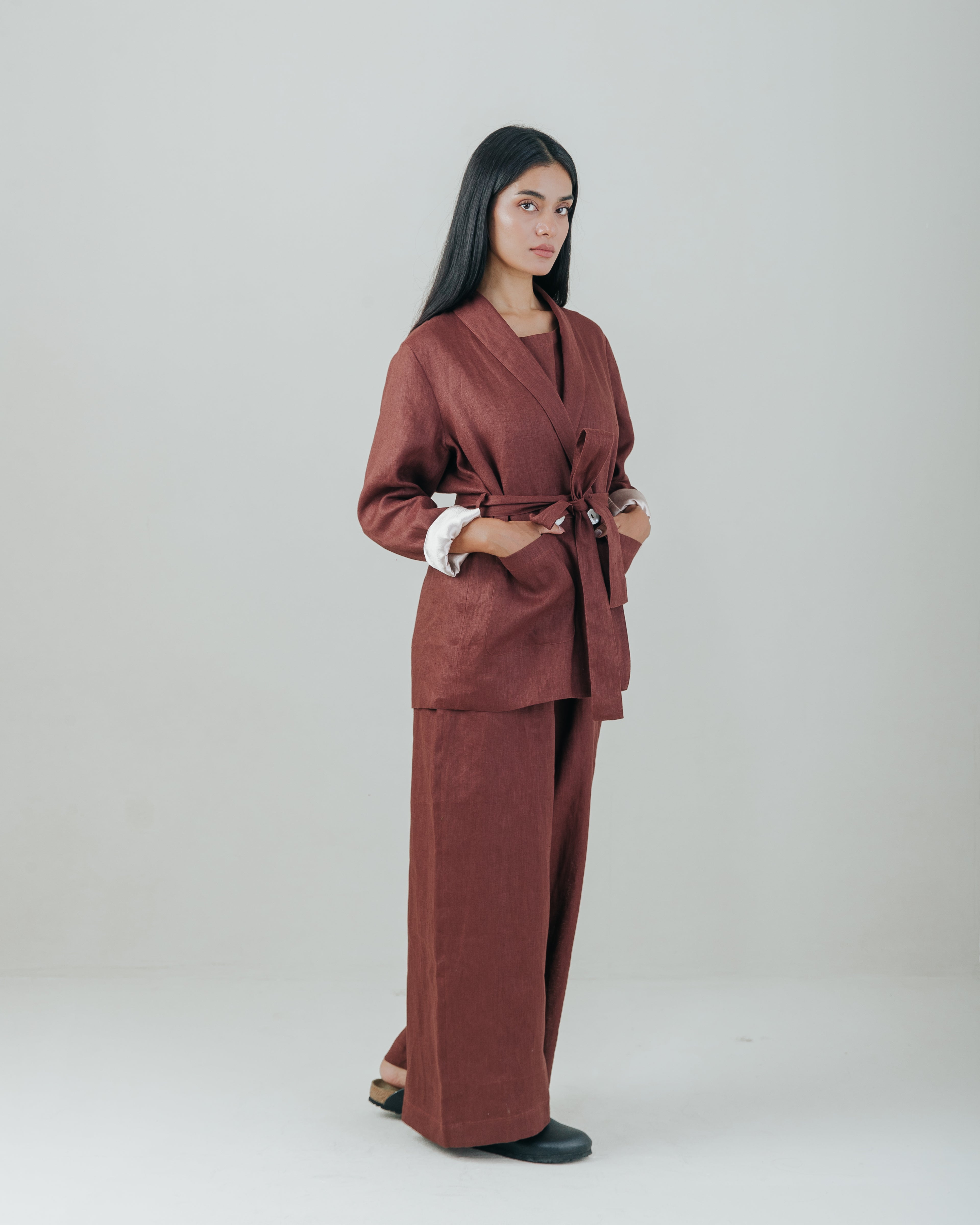 Wrap Blazer Linen
