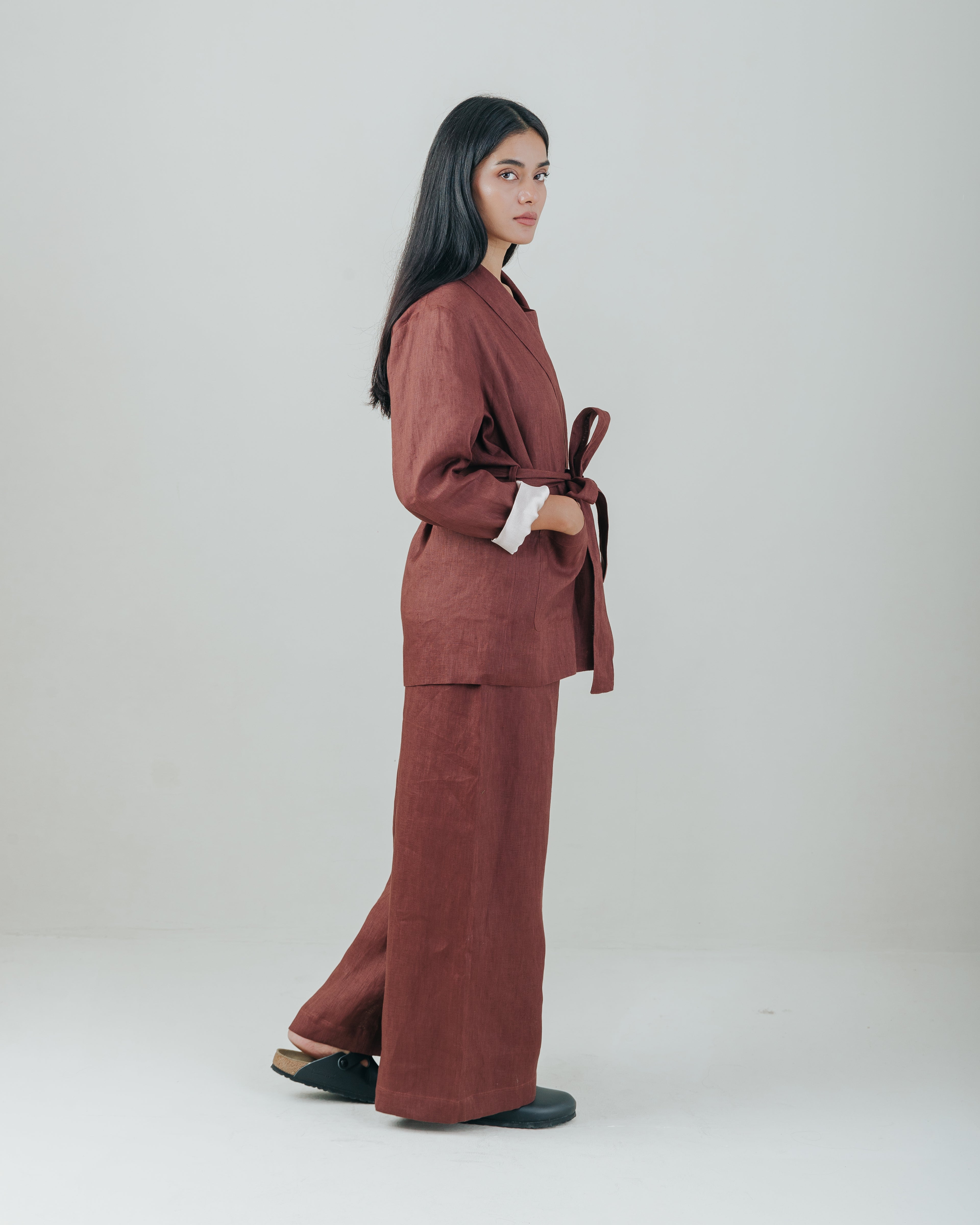 Wrap Blazer Linen