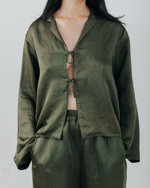Ava Blouse Silk Linen