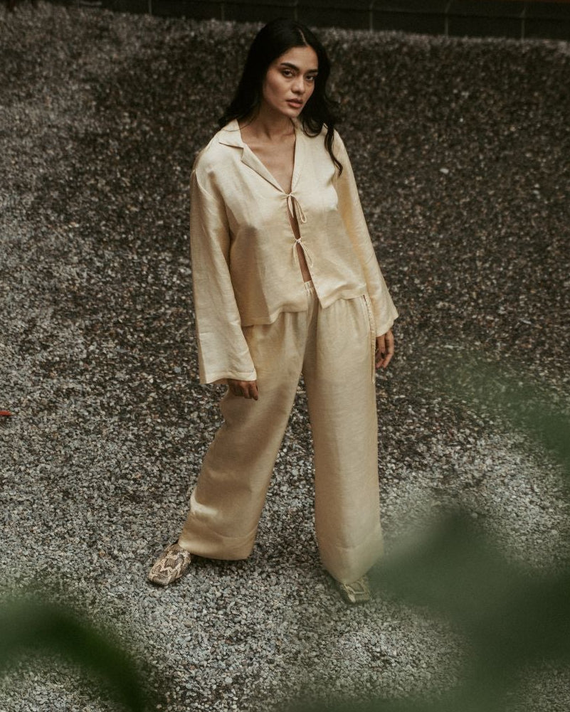 Ava Blouse Silk Linen