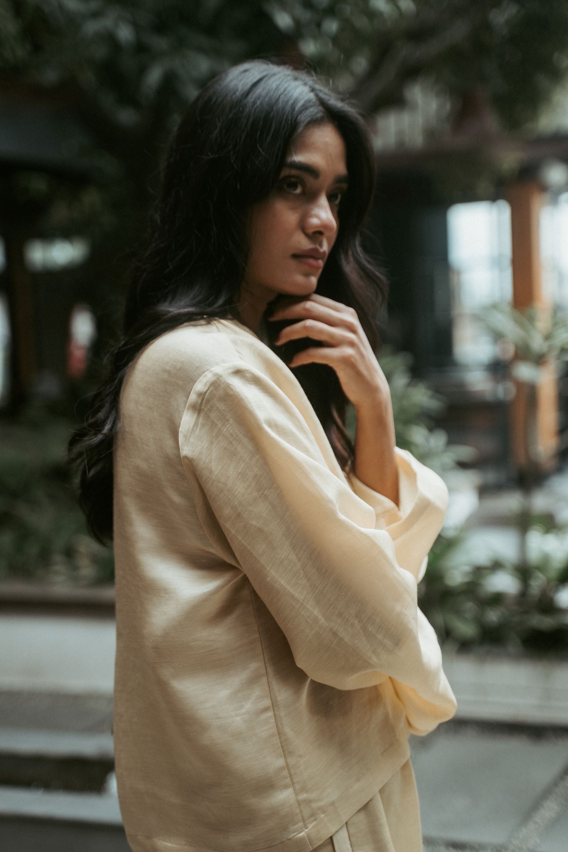 Ava Blouse Silk Linen